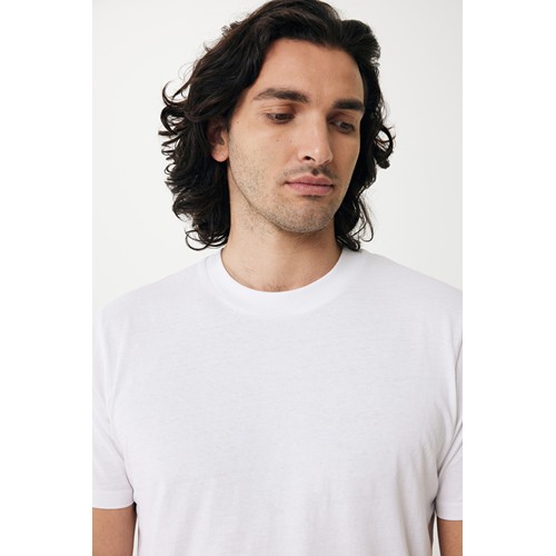 white IQONIQ Sierra Camiseta Light Weight Algodón Reciclado
