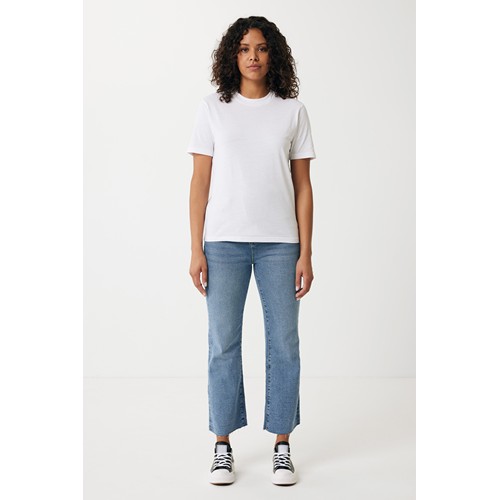white IQONIQ Sierra Camiseta Light Weight Algodón Reciclado