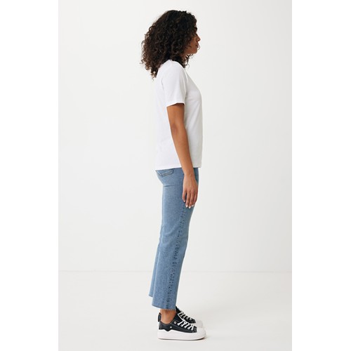white IQONIQ Sierra Camiseta Light Weight Algodón Reciclado