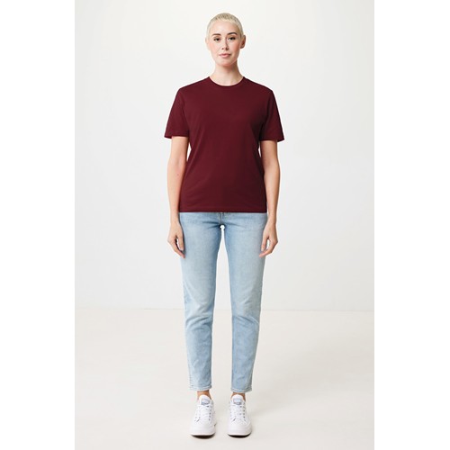 burdeos IQONIQ Sierra Camiseta Light Weight Algodón Reciclado