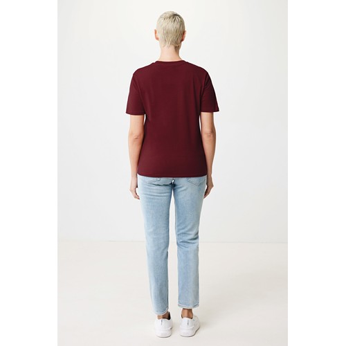 burdeos IQONIQ Sierra Camiseta Light Weight Algodón Reciclado