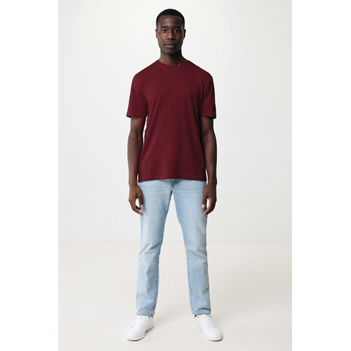 burdeos IQONIQ Sierra Camiseta Light Weight Algodón Reciclado