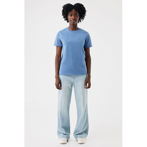 azul pato IQONIQ Sierra Camiseta Light Weight Algodón Reciclado