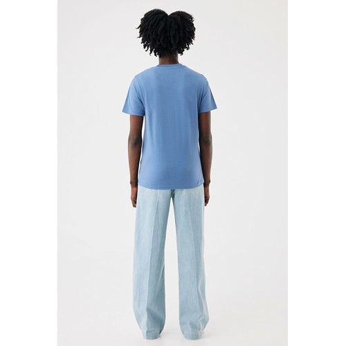 azul pato IQONIQ Sierra Camiseta Light Weight Algodón Reciclado