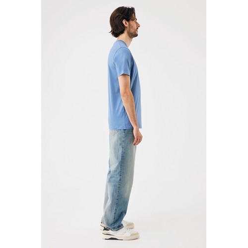 azul pato IQONIQ Sierra Camiseta Light Weight Algodón Reciclado