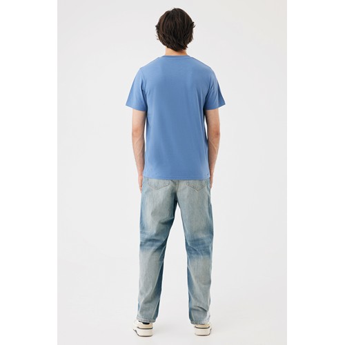 azul pato IQONIQ Sierra Camiseta Light Weight Algodón Reciclado