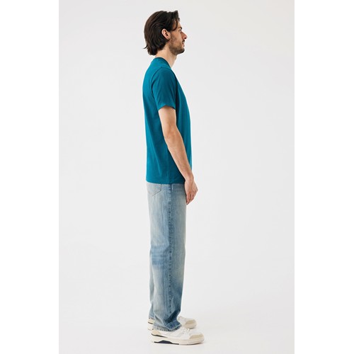 azul azulado profundo IQONIQ Sierra Camiseta Light Weight Algodón Reciclado
