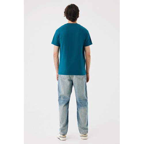 azul azulado profundo IQONIQ Sierra Camiseta Light Weight Algodón Reciclado