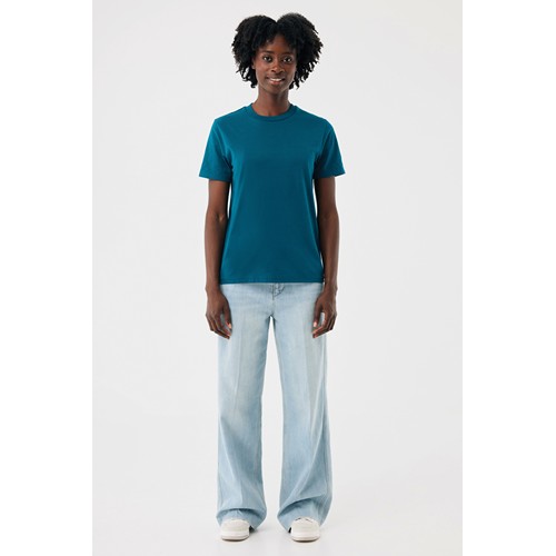 azul azulado profundo IQONIQ Sierra Camiseta Light Weight Algodón Reciclado