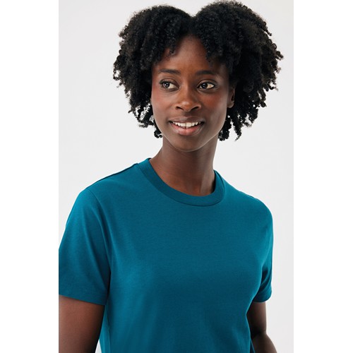 azul azulado profundo IQONIQ Sierra Camiseta Light Weight Algodón Reciclado