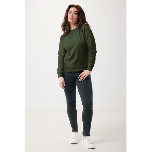kaki IQONIQ Etosha Sudadera Cuello Redondo Light Weight Algodón R