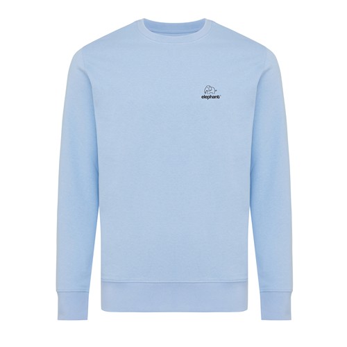 azul celeste IQONIQ Etosha Sudadera Cuello Redondo Light Weight Algodón R