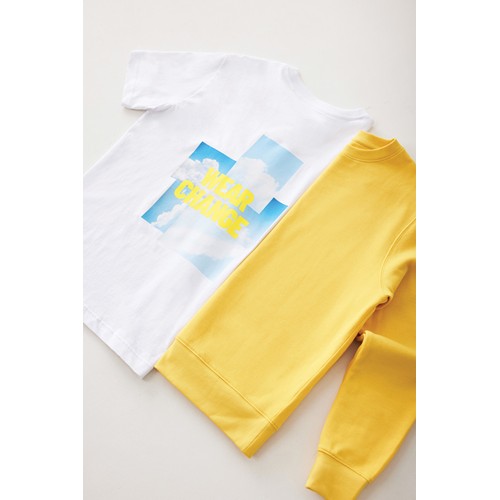 yellow IQONIQ Etosha Sudadera Cuello Redondo Light Weight Algodón R