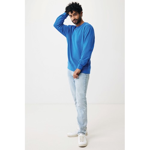 azulón IQONIQ Etosha Sudadera Cuello Redondo Light Weight Algodón R