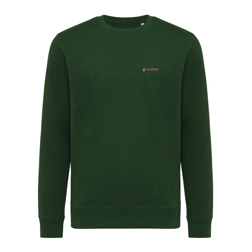 verde bosque IQONIQ Etosha Sudadera Cuello Redondo Light Weight Algodón R