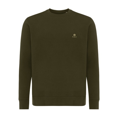 kaki IQONIQ Etosha Sudadera Cuello Redondo Light Weight Algodón R