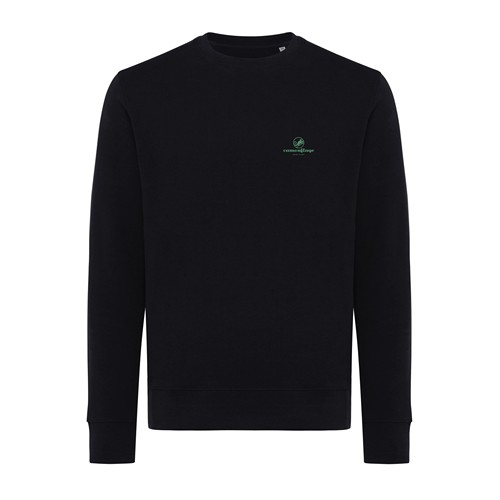 black IQONIQ Etosha Sudadera Cuello Redondo Light Weight Algodón R