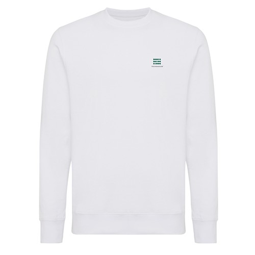 white IQONIQ Etosha Sudadera Cuello Redondo Light Weight Algodón R