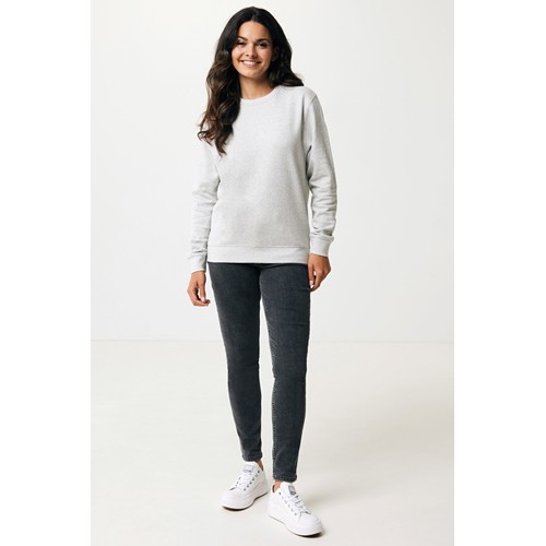moteado gris claro IQONIQ Etosha Sudadera Cuello Redondo Light Weight Algodón R