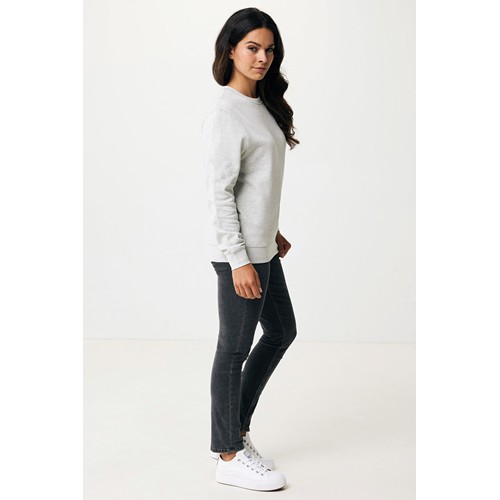 moteado gris claro IQONIQ Etosha Sudadera Cuello Redondo Light Weight Algodón R