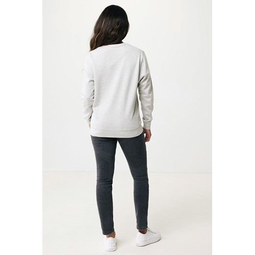 moteado gris claro IQONIQ Etosha Sudadera Cuello Redondo Light Weight Algodón R