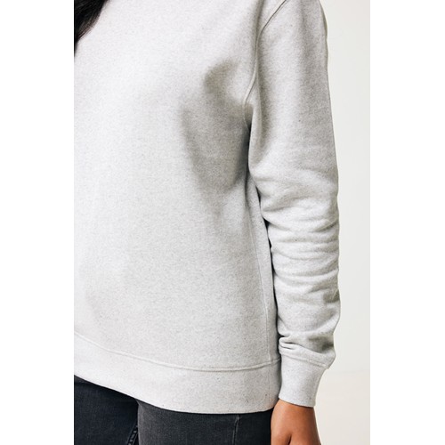 moteado gris claro IQONIQ Etosha Sudadera Cuello Redondo Light Weight Algodón R