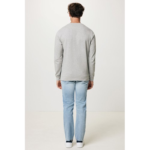 moteado gris claro IQONIQ Etosha Sudadera Cuello Redondo Light Weight Algodón R