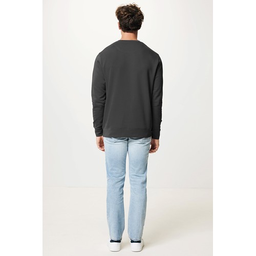 antracita IQONIQ Etosha Sudadera Cuello Redondo Light Weight Algodón R