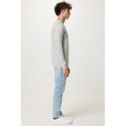 moteado gris claro IQONIQ Etosha Sudadera Cuello Redondo Light Weight Algodón R