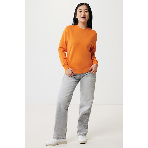 orange IQONIQ Etosha Sudadera Cuello Redondo Light Weight Algodón R