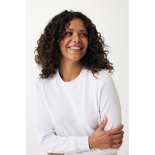 white IQONIQ Etosha Sudadera Cuello Redondo Light Weight Algodón R