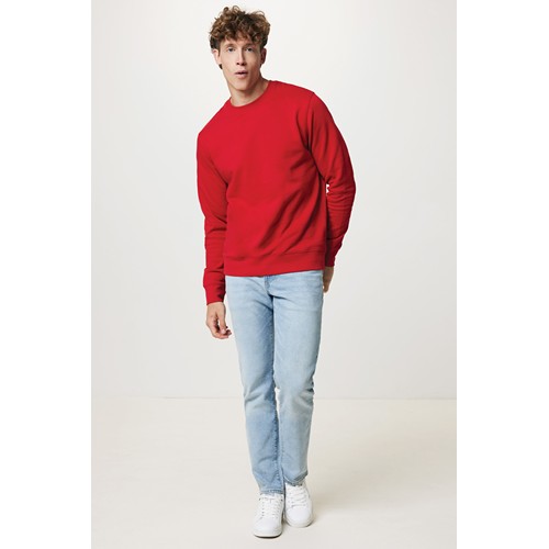 red IQONIQ Etosha Sudadera Cuello Redondo Light Weight Algodón R