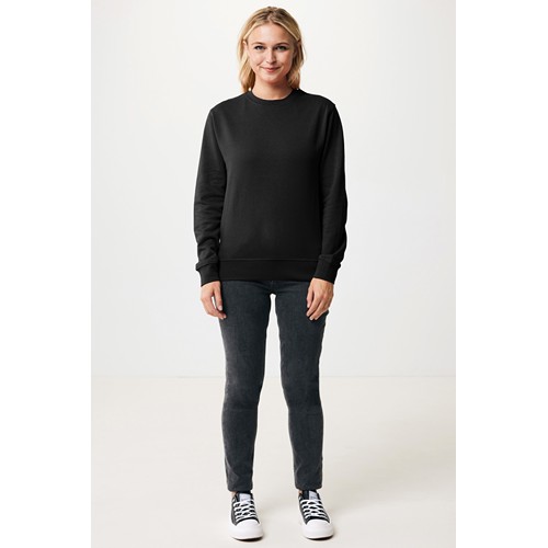black IQONIQ Etosha Sudadera Cuello Redondo Light Weight Algodón R