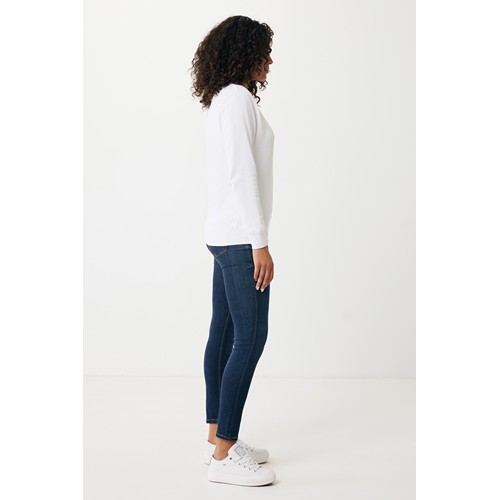 white IQONIQ Etosha Sudadera Cuello Redondo Light Weight Algodón R