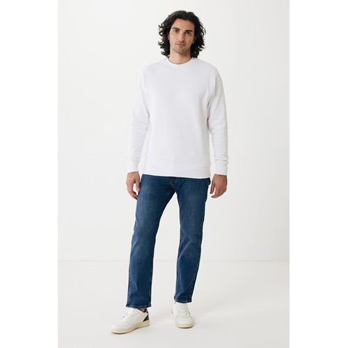 white IQONIQ Etosha Sudadera Cuello Redondo Light Weight Algodón R