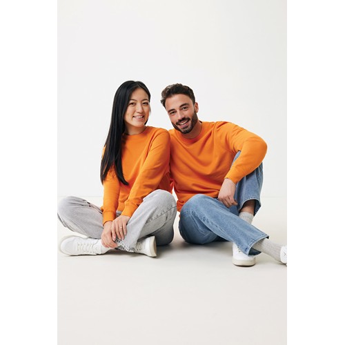 orange IQONIQ Etosha Sudadera Cuello Redondo Light Weight Algodón R