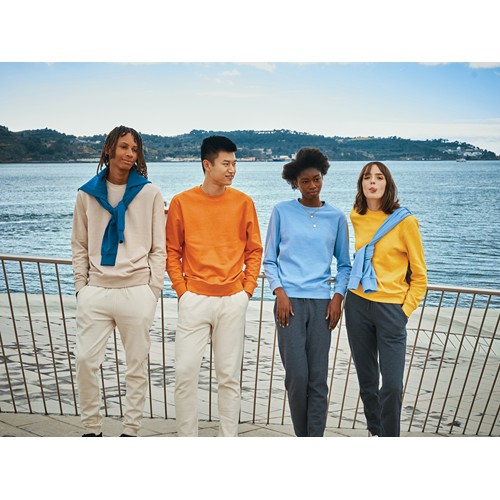 orange IQONIQ Etosha Sudadera Cuello Redondo Light Weight Algodón R