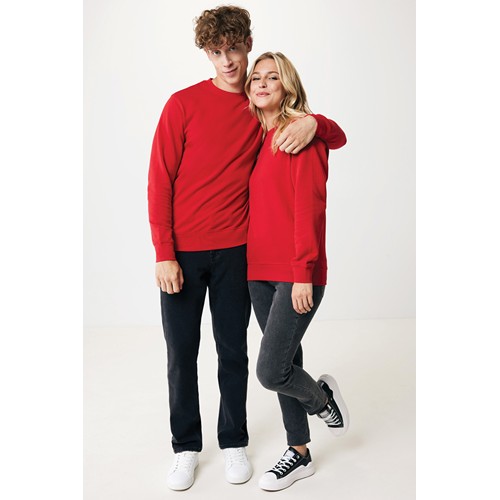 red IQONIQ Etosha Sudadera Cuello Redondo Light Weight Algodón R