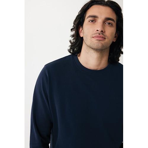 azul marino IQONIQ Etosha Sudadera Cuello Redondo Light Weight Algodón R
