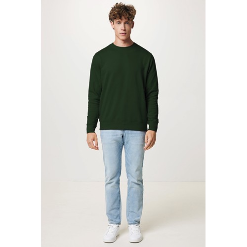 verde bosque IQONIQ Etosha Sudadera Cuello Redondo Light Weight Algodón R