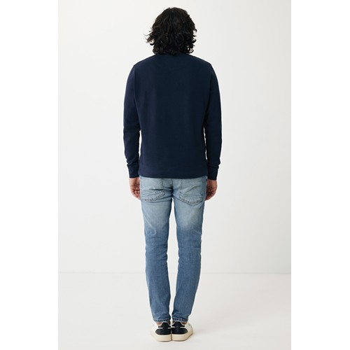 azul marino IQONIQ Etosha Sudadera Cuello Redondo Light Weight Algodón R