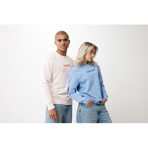 azul celeste IQONIQ Etosha Sudadera Cuello Redondo Light Weight Algodón R