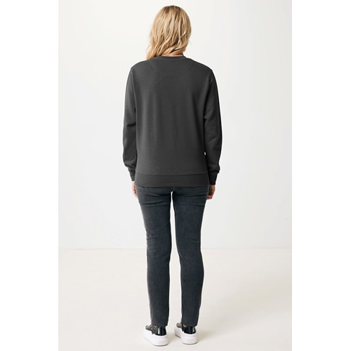 antracita IQONIQ Etosha Sudadera Cuello Redondo Light Weight Algodón R