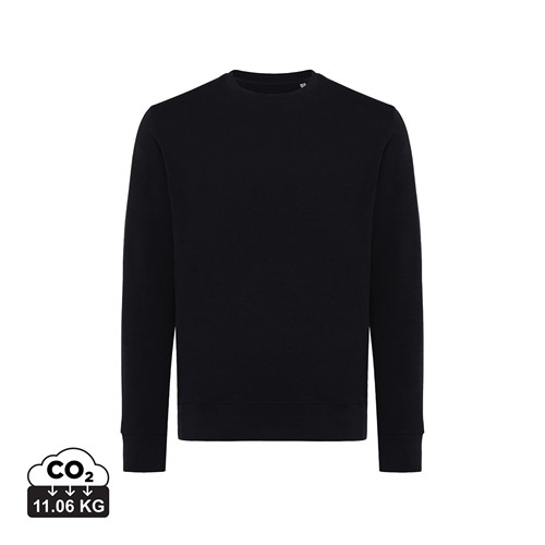 black IQONIQ Etosha Sudadera Cuello Redondo Light Weight Algodón R