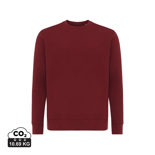 burdeos IQONIQ Etosha Sudadera Cuello Redondo Light Weight Algodón R