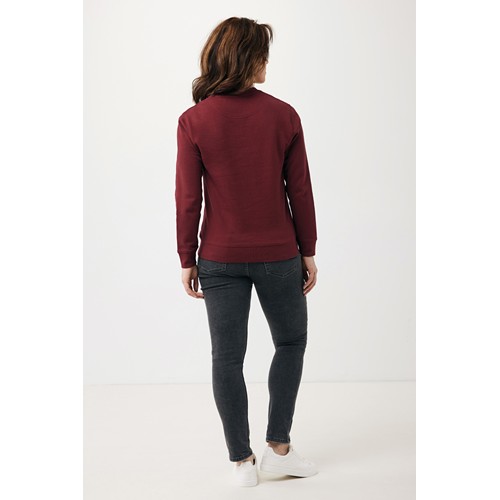 burdeos IQONIQ Etosha Sudadera Cuello Redondo Light Weight Algodón R