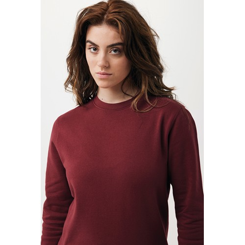 burdeos IQONIQ Etosha Sudadera Cuello Redondo Light Weight Algodón R