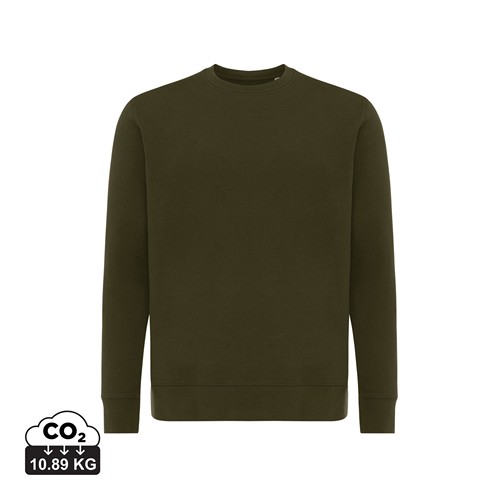 kaki IQONIQ Etosha Sudadera Cuello Redondo Light Weight Algodón R