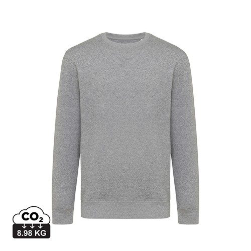 antracita claro moteado IQONIQ Etosha Sudadera Cuello Redondo Light Weight Algodón R