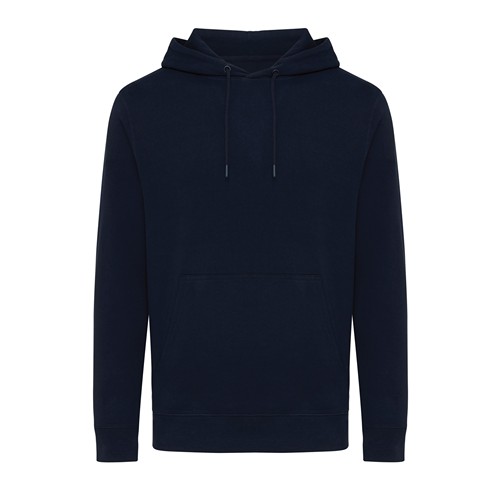 azul marino IQONIQ Rila Sudadera Capucha Light Weight Algodón Reciclado